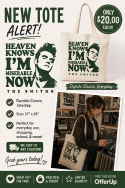 👜 The Smiths Tote Bag – $20 Each!