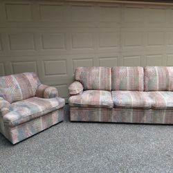 FREE  Seven Foot Sofa & Matching Chair