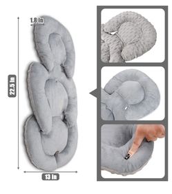 Gray Baby carseat Support Pillow
