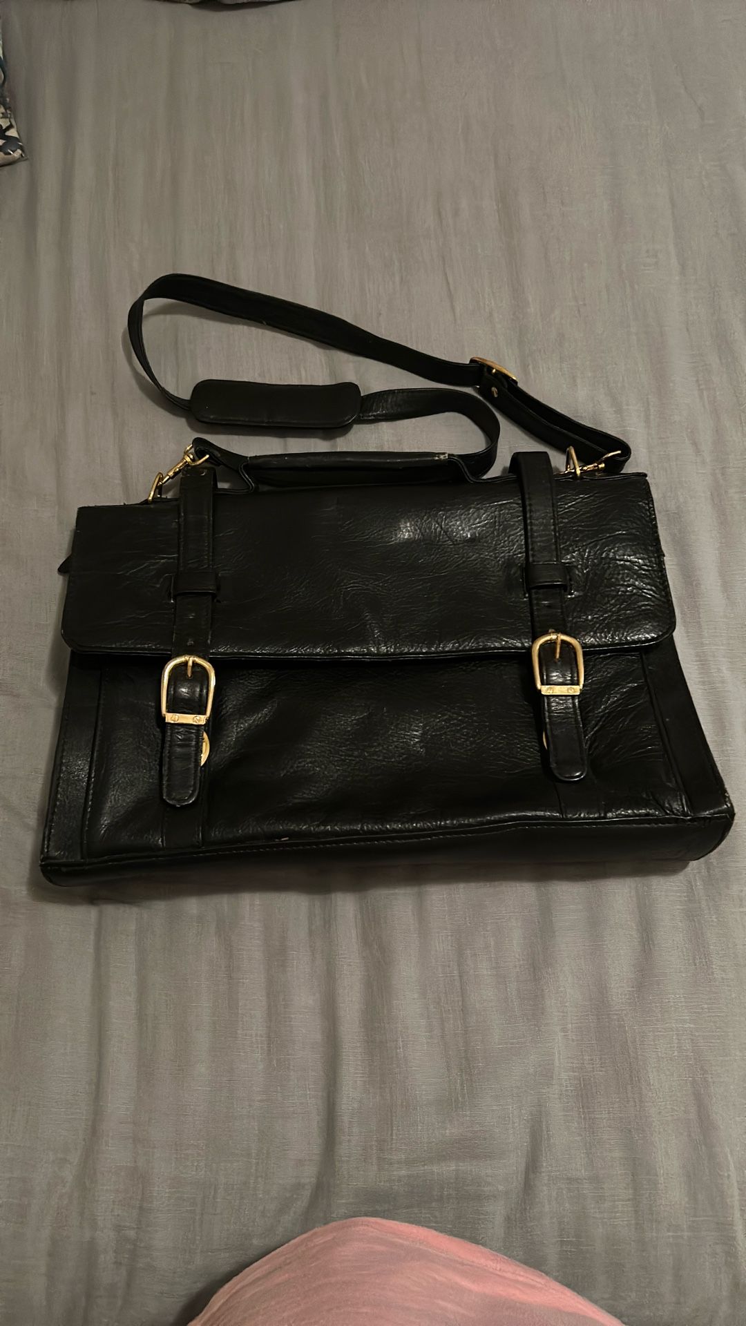 Vintage Leather Messenger Bag