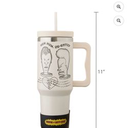 NWT Beavis & Butthead 40 oz Tumbler, Includes Boot and Pouch