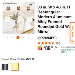 New Brass mirror 