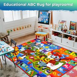 Alphabet Learning Area Rug for Bedroom
