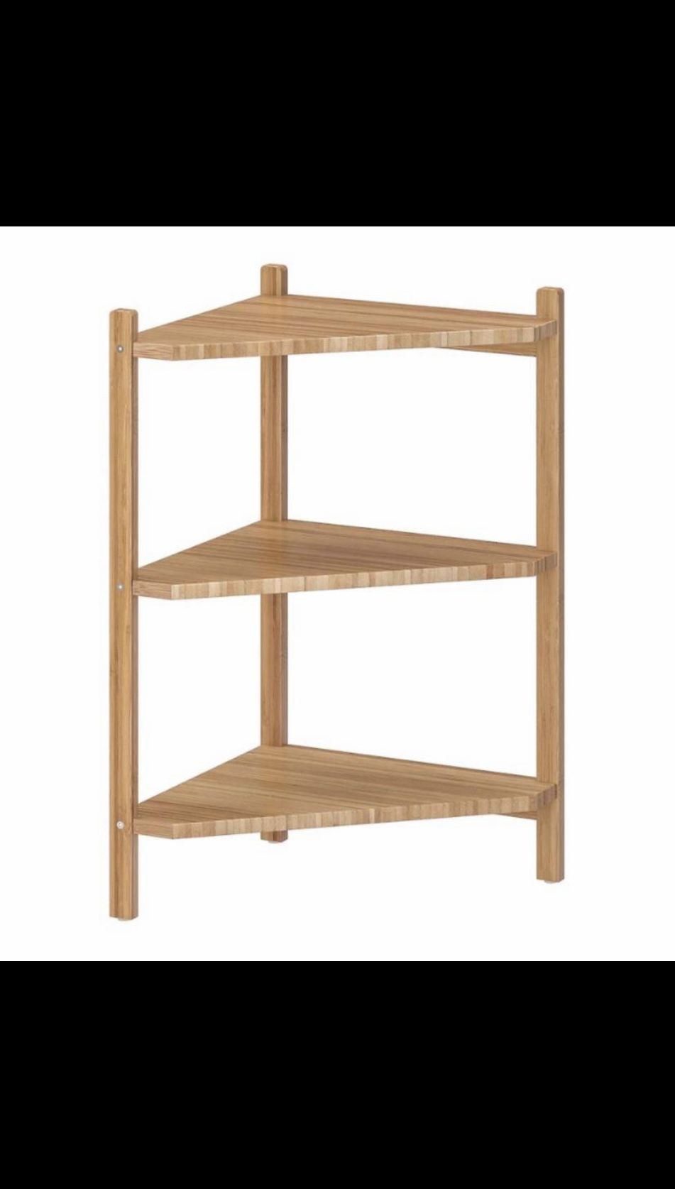 Ikea Ragrund Bamboo Corner Shelf Unit - 2 Available