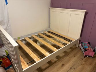 Crib to Queen size bed frame