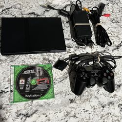 slim play station 2 console