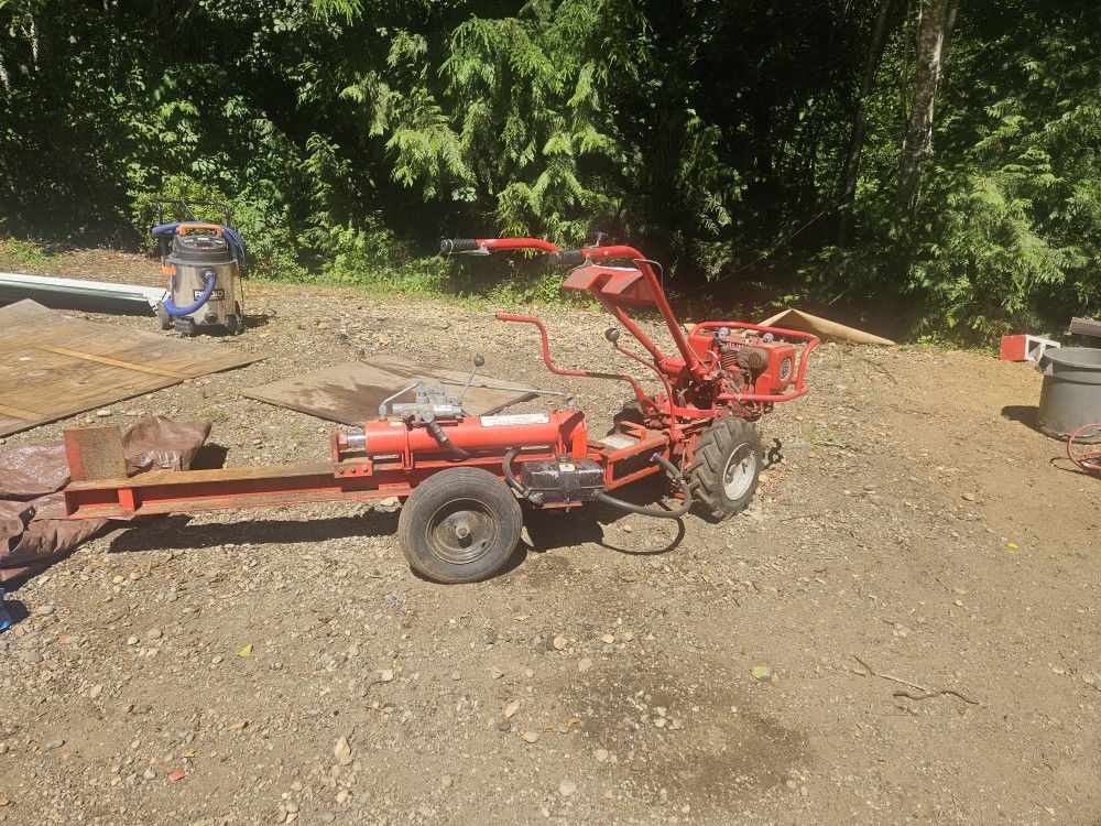 Troy Bilt Horse Tiller With Wood Splitter And Multiple Other Attachments