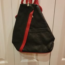 Convertible Italian Leather Backpack - Italian Escapade