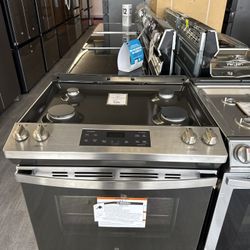 GE Slide In Gas Range In Stainless Steel 🍂