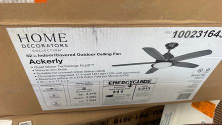 Home Decorators Ackerly 52in Ceiling Fan