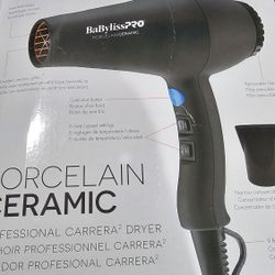 BaBylissPRO Porcelain Ceramic Carrera Professional Hair Dryer No Tiene La Boquilla 