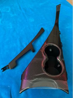 OEM Infiniti Q60 carbon fiber interior trim - Red Sport
