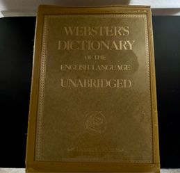 Webster’s Dictionary