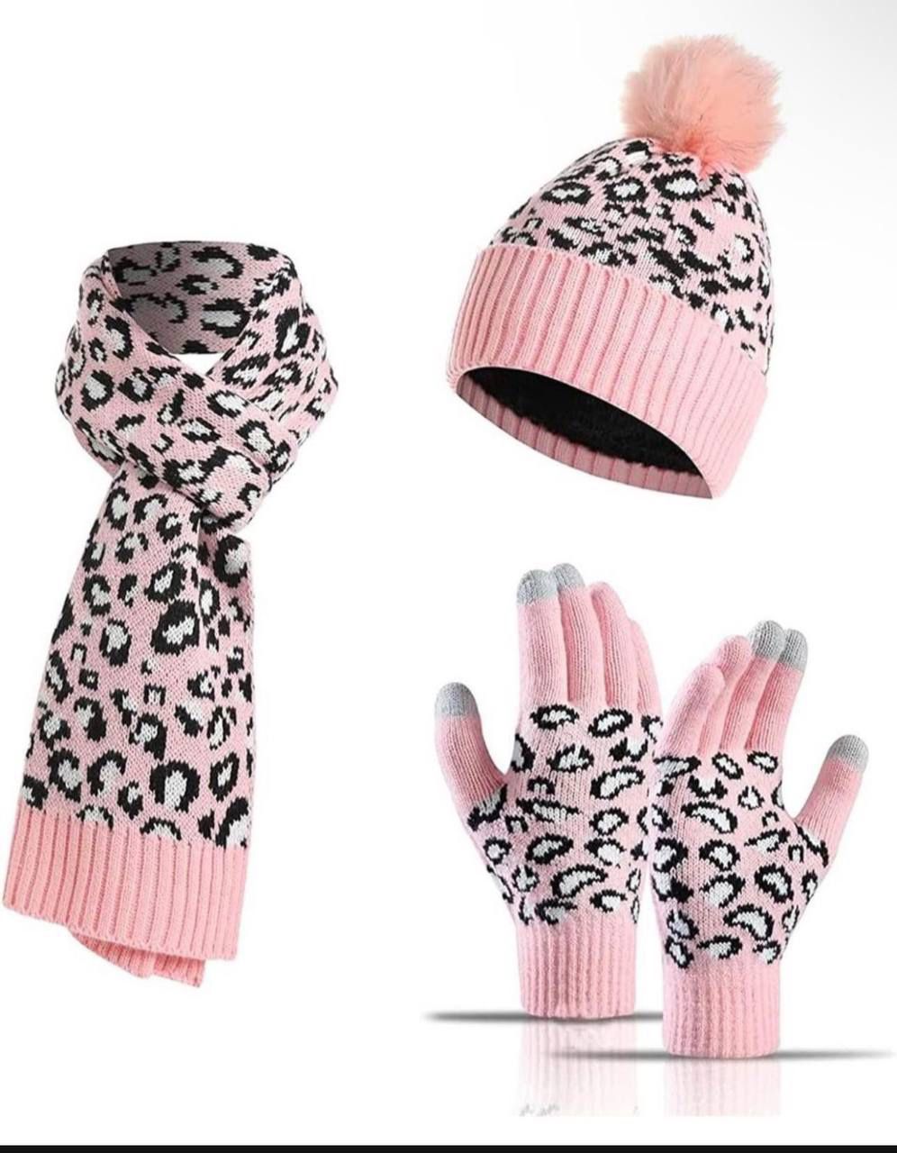 ✨New✨3 pc Winter Warm Knitted Beanie, Scarf, Gloves