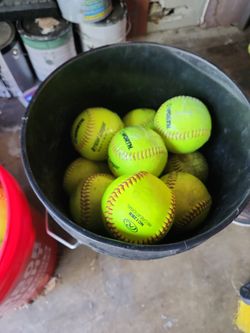 12" Softballs. Some New, Mixed Types, All In Great Condition