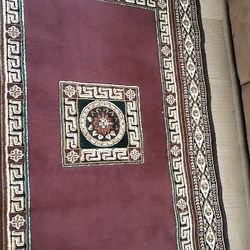 2 Piezaz De Carpeta Para Sala Con Diseno Exelente Condiciones De 86"x63"