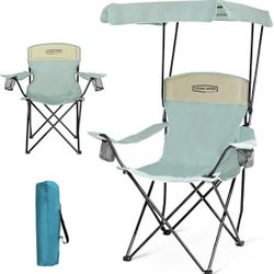 Portable Chair Beach Chair with Shade Canopy For Sale $25.00 50%+ OFF Retail $50.39 NEW IN BOX