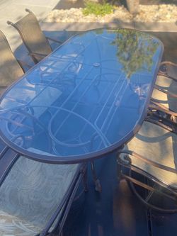 Patio table and chairs