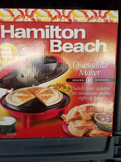 HAMILTON BEACH Quesadilla Maker Model NO. 25409 Open Box