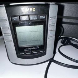 Timex Nature Sounds T300b Digital Tuning Alarm Clock Am FM Radio