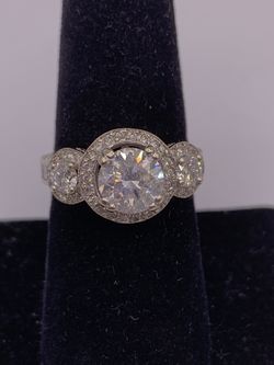 Diamond Ring 14Kw 4tg Approx 4.0 ctw