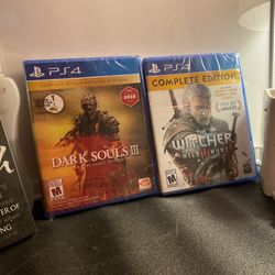 Dark souls three and the Witcher PS4 games