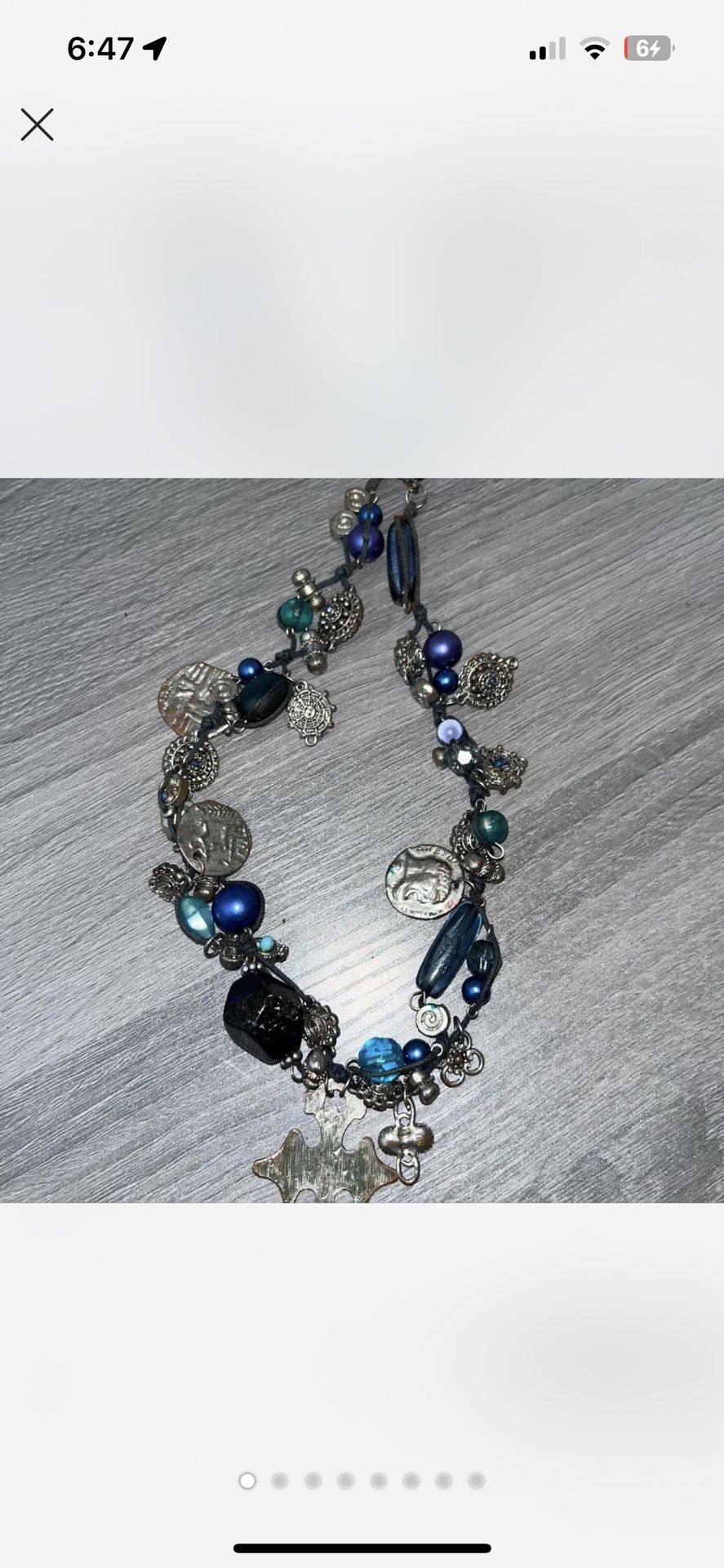 Vintage Charm Bead Necklace (Graziano Style)