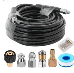 Waste water pressurer washer hose  100 ft