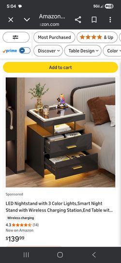 Led Night Stand Brand New!! Still in box