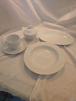 Mikasa Classic Flair White Fine China - 20 Piece Completer Set