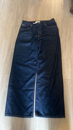 Dark Wash Wide Leg Denim Jeans madewell