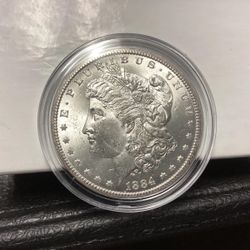 1884 CC BU GEM MORGAN SILVER DOLLAR UNC FROSTY
