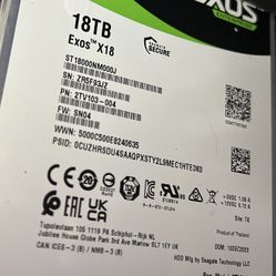 Seagate Exos 18TB Hard Drive 
