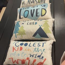 4 Brand New Pillows Kids Room Super Fun And Cute