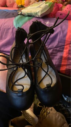 Girl gap black dressing shoes size 11c