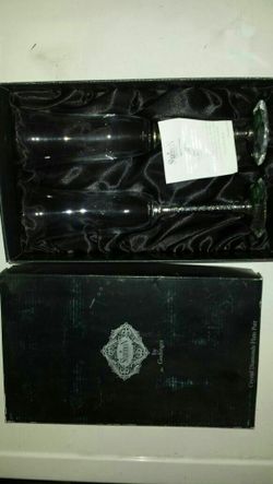 Wine glass stemware "wedding"