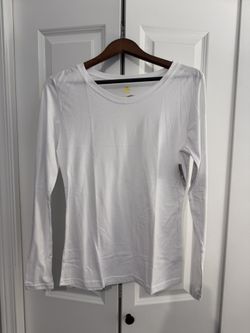 New Plain White Long Sleeve Shirt - Medium $5