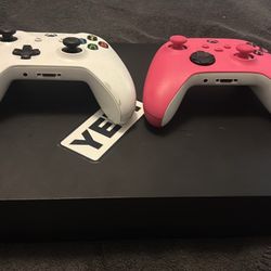 Xbox One X w/ Two Controllers 