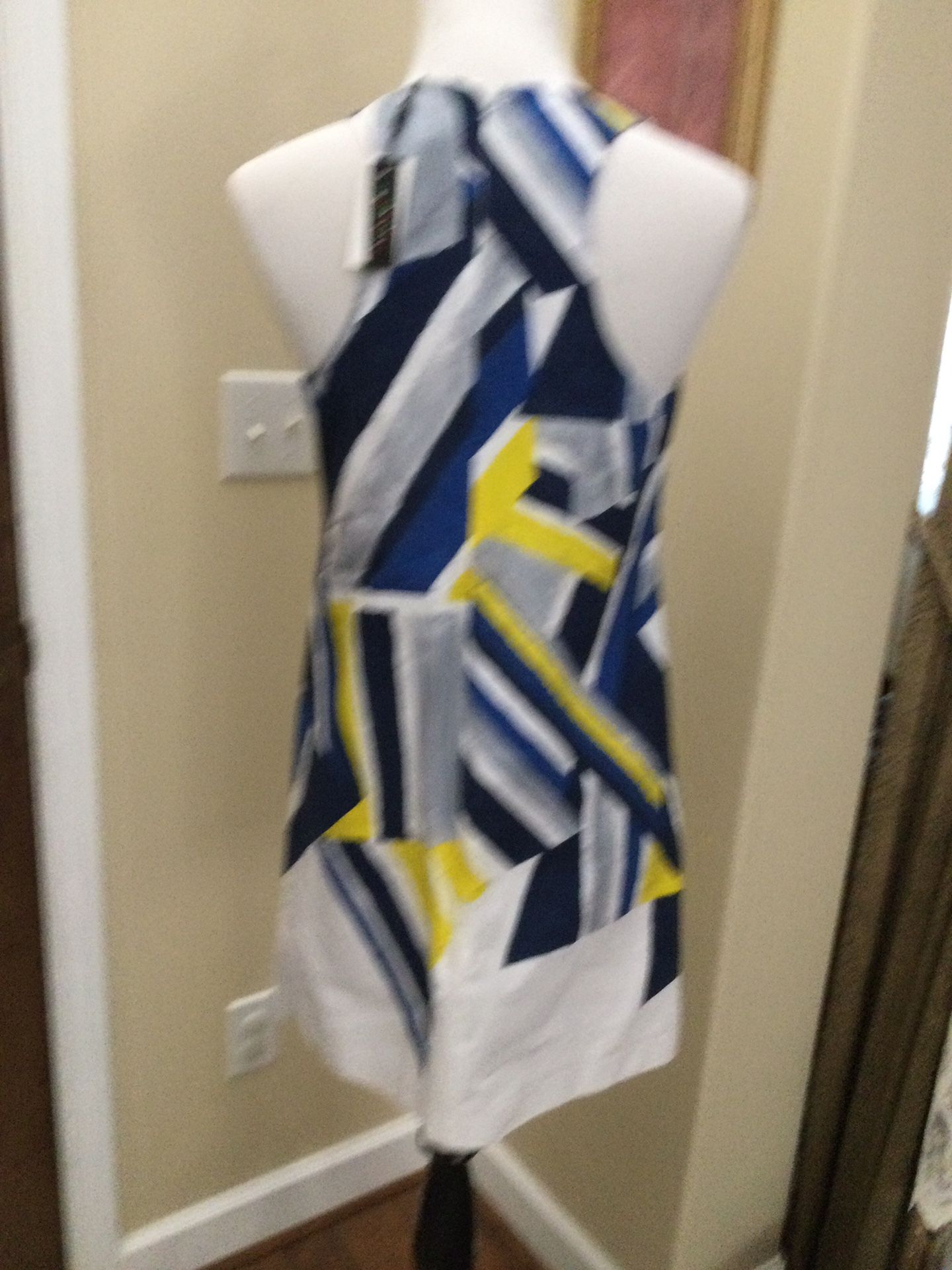 Milly Blue and Yellow Women's Dress