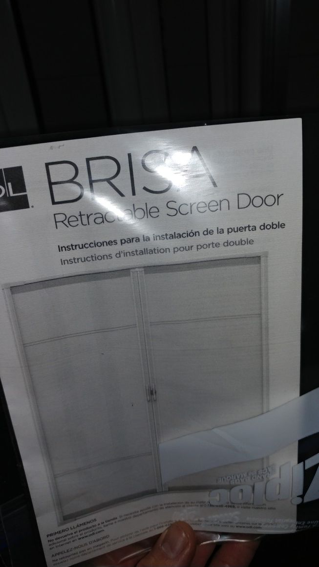 Brisa ODL double retractable sliding screen door