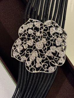 Diamond Chip Braceled in Sterling Silver