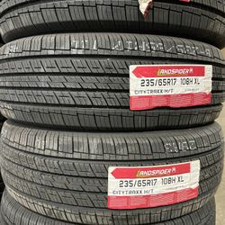 235/65/17 Landspider #4 New Tires Mount & Balance // Set De 4 Llantas Nuevas De 45 Mil Millas Instaladas Y Balanceadas