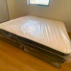 New KING SIZE MATTRESS WITH BOX SPRING SET Colchones Nuevos King Size Mattress Bed Set 