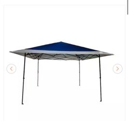 Camping 13 ft. x 13 ft. Blue Top Black Frame Extended Eaves 1-Up Technology with Dual Braced Ceiling