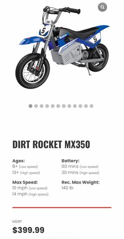 Razor Dirt Rocket MX350