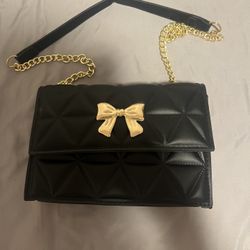 Black Bow Purse 