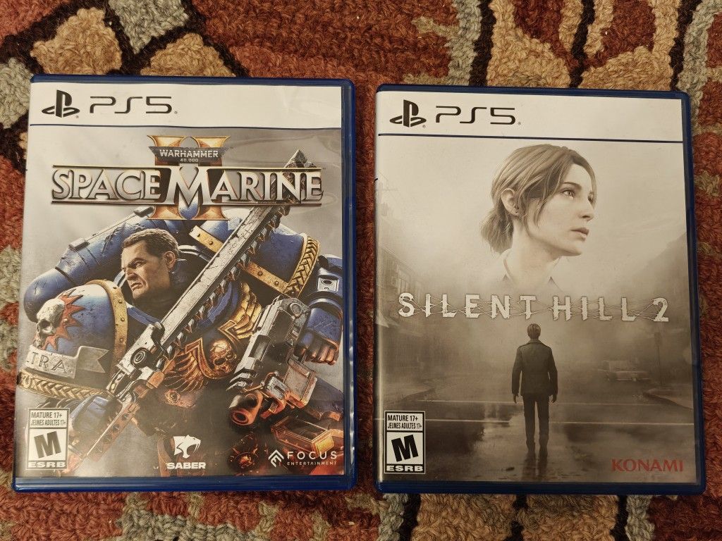PS5 Warhammer 40K Space Marine 2, Silent Hill 2.