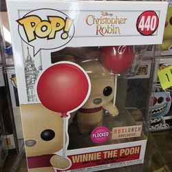Funko Pop Winnie The Pooh Flocked 440 Boxlunch Exclusive Disney