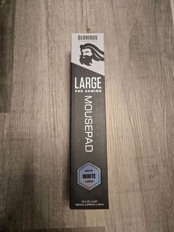 Glorious White Large Mouse Pad
