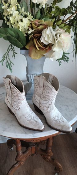 White Western Boots